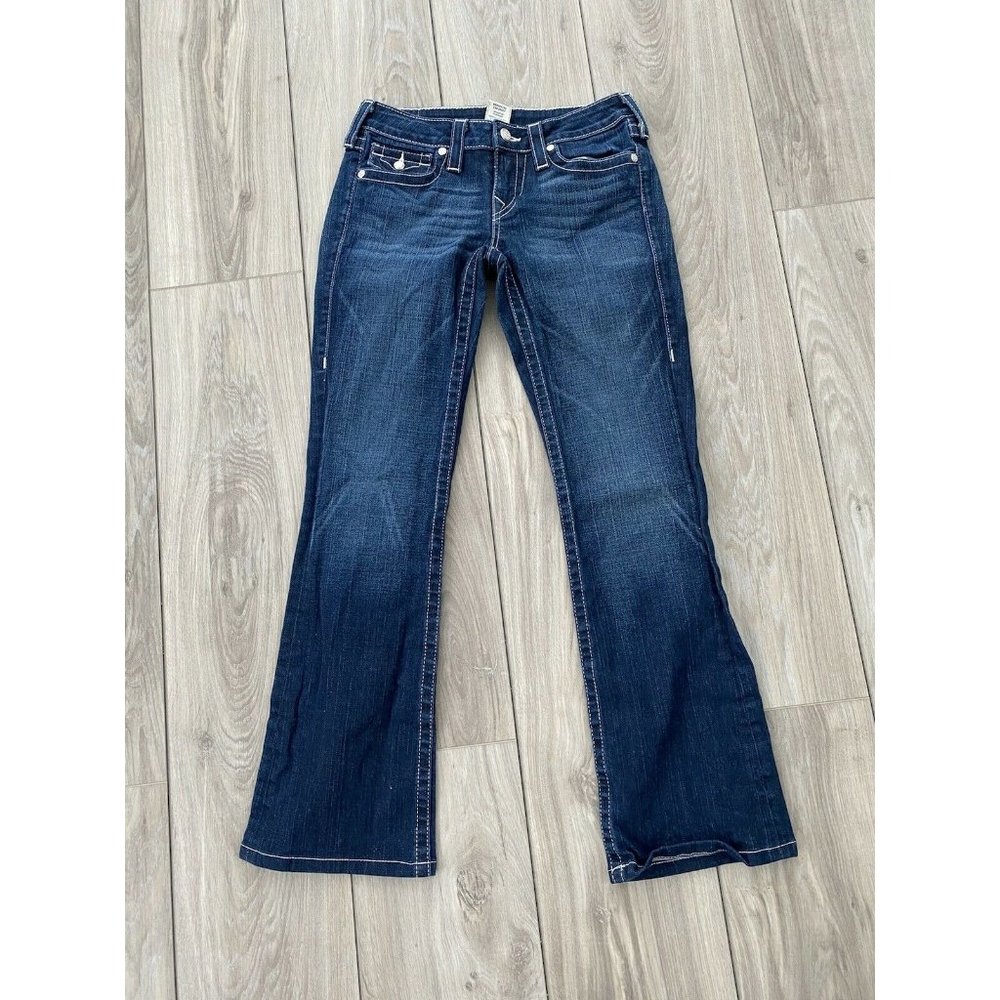 TRUE RELIGION Becky Size 28 Boot Cut Blue Jeans Women’s Size 28